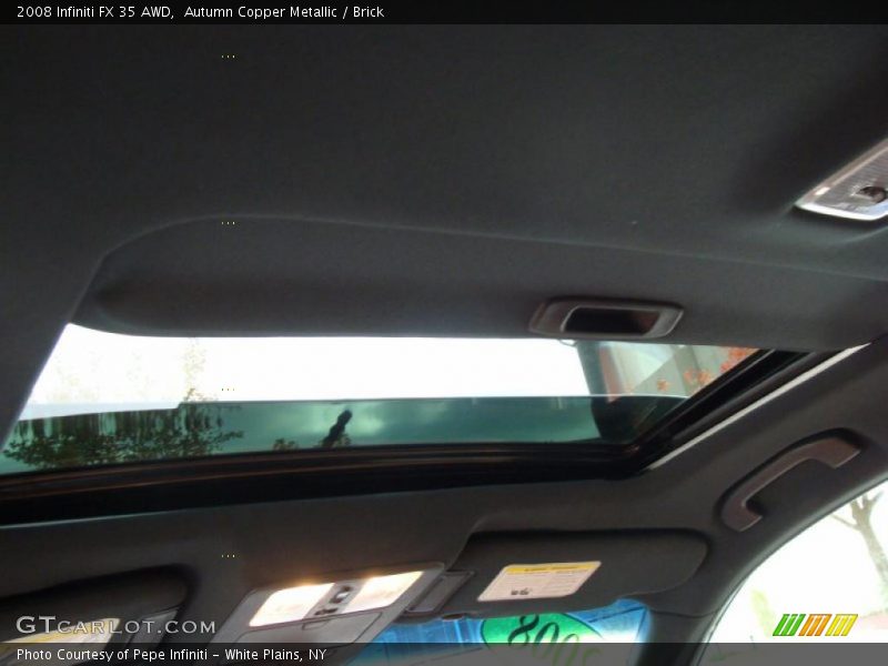 Sunroof of 2008 FX 35 AWD