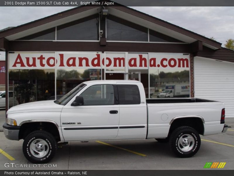 Bright White / Agate 2001 Dodge Ram 1500 SLT Club Cab 4x4
