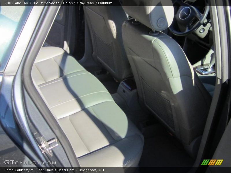 Dolphin Gray Pearl / Platinum 2003 Audi A4 3.0 quattro Sedan