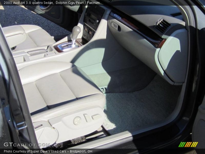 Dolphin Gray Pearl / Platinum 2003 Audi A4 3.0 quattro Sedan
