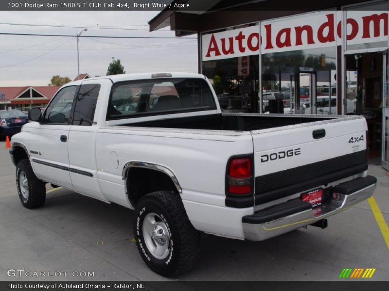 Bright White / Agate 2001 Dodge Ram 1500 SLT Club Cab 4x4