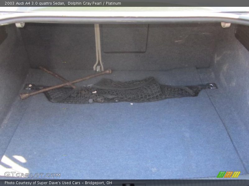 Dolphin Gray Pearl / Platinum 2003 Audi A4 3.0 quattro Sedan