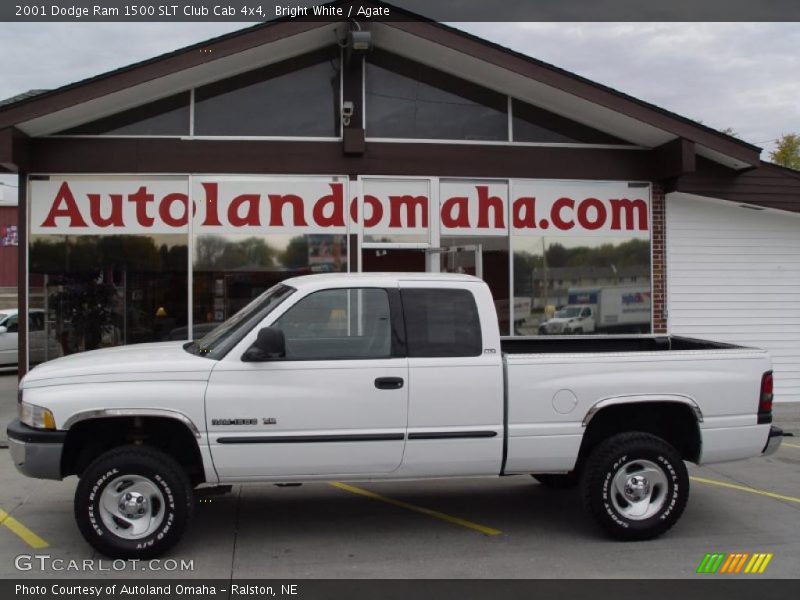 Bright White / Agate 2001 Dodge Ram 1500 SLT Club Cab 4x4