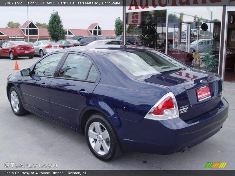 Dark Blue Pearl Metallic / Light Stone 2007 Ford Fusion SE V6 AWD