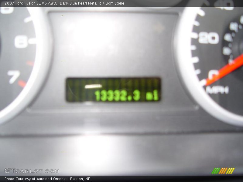Dark Blue Pearl Metallic / Light Stone 2007 Ford Fusion SE V6 AWD