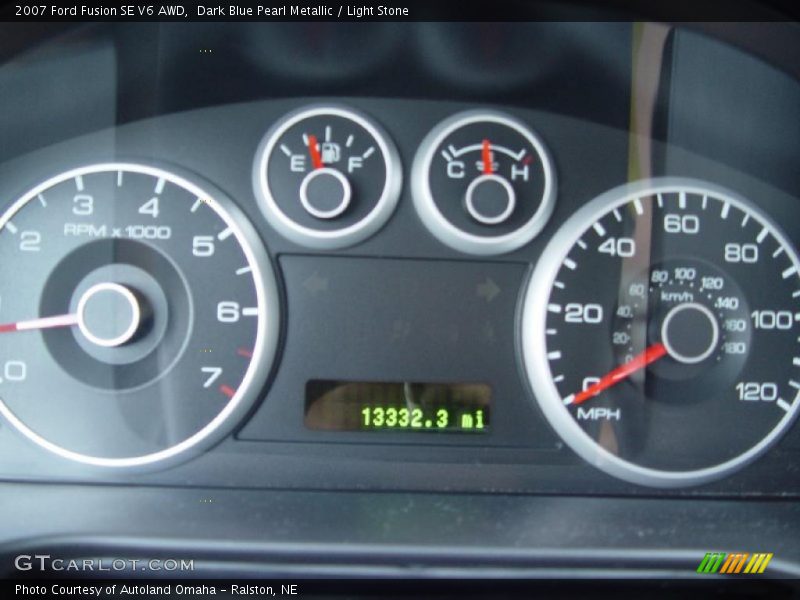Dark Blue Pearl Metallic / Light Stone 2007 Ford Fusion SE V6 AWD