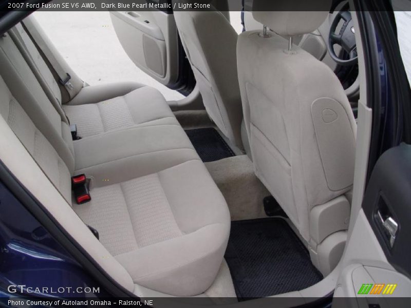 Dark Blue Pearl Metallic / Light Stone 2007 Ford Fusion SE V6 AWD