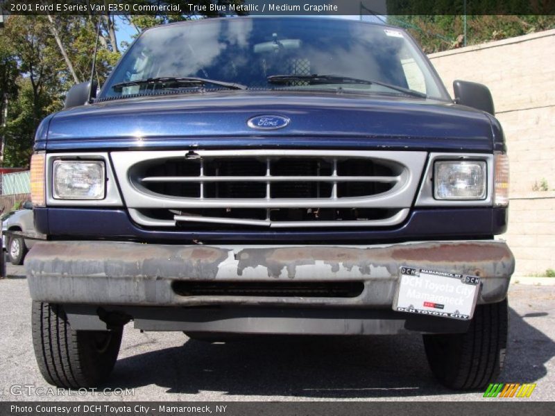 True Blue Metallic / Medium Graphite 2001 Ford E Series Van E350 Commercial