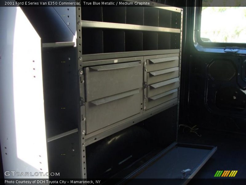 True Blue Metallic / Medium Graphite 2001 Ford E Series Van E350 Commercial