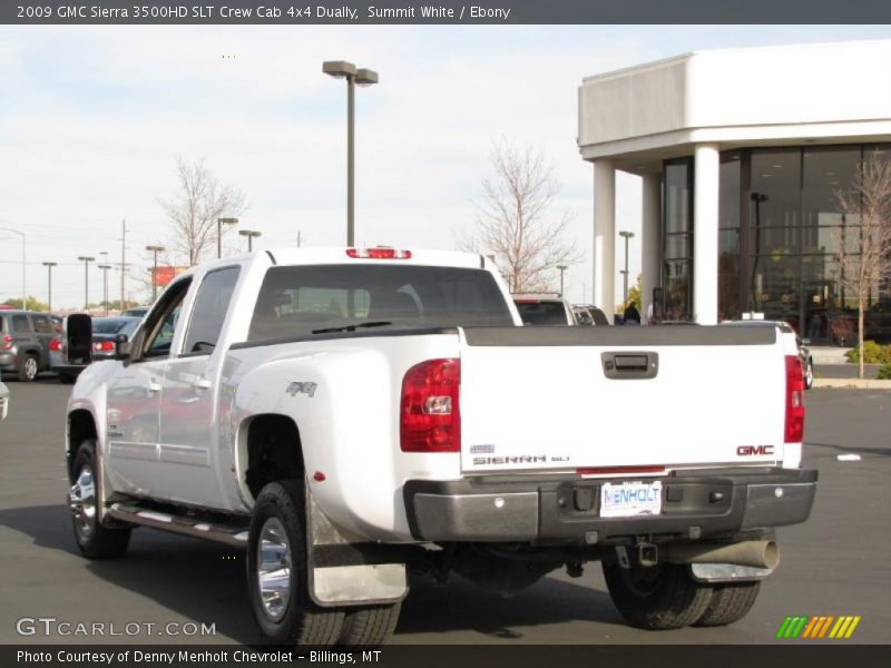  2009 Sierra 3500HD SLT Crew Cab 4x4 Dually Summit White