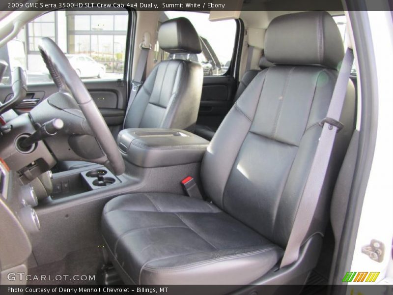  2009 Sierra 3500HD SLT Crew Cab 4x4 Dually Ebony Interior