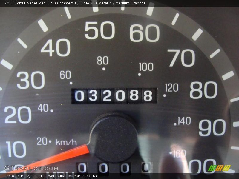 True Blue Metallic / Medium Graphite 2001 Ford E Series Van E350 Commercial
