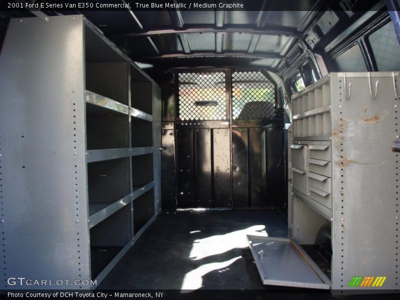 True Blue Metallic / Medium Graphite 2001 Ford E Series Van E350 Commercial