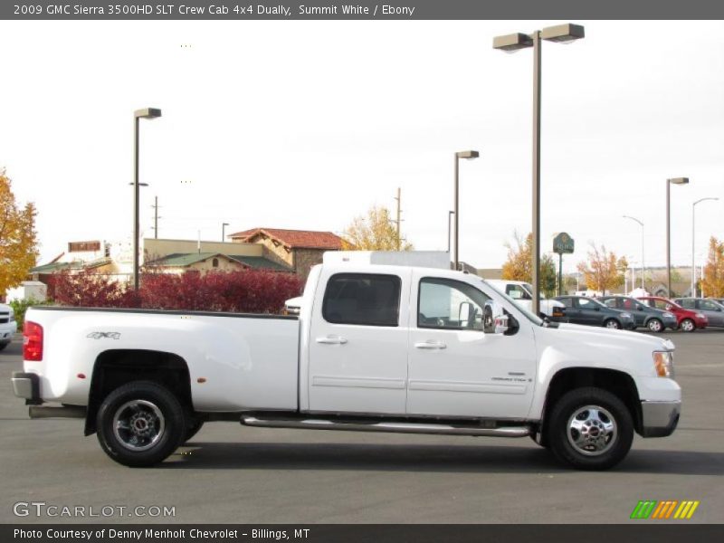 Summit White / Ebony 2009 GMC Sierra 3500HD SLT Crew Cab 4x4 Dually