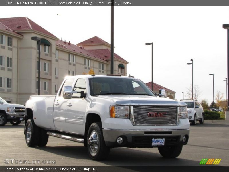Front 3/4 View of 2009 Sierra 3500HD SLT Crew Cab 4x4 Dually