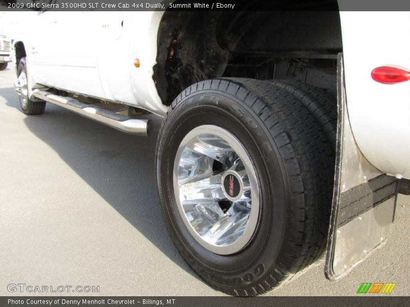 Summit White / Ebony 2009 GMC Sierra 3500HD SLT Crew Cab 4x4 Dually