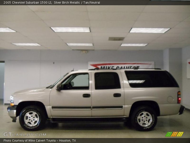 Silver Birch Metallic / Tan/Neutral 2005 Chevrolet Suburban 1500 LS