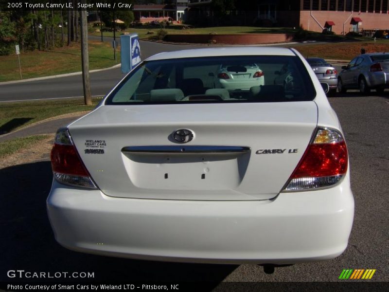 Super White / Gray 2005 Toyota Camry LE