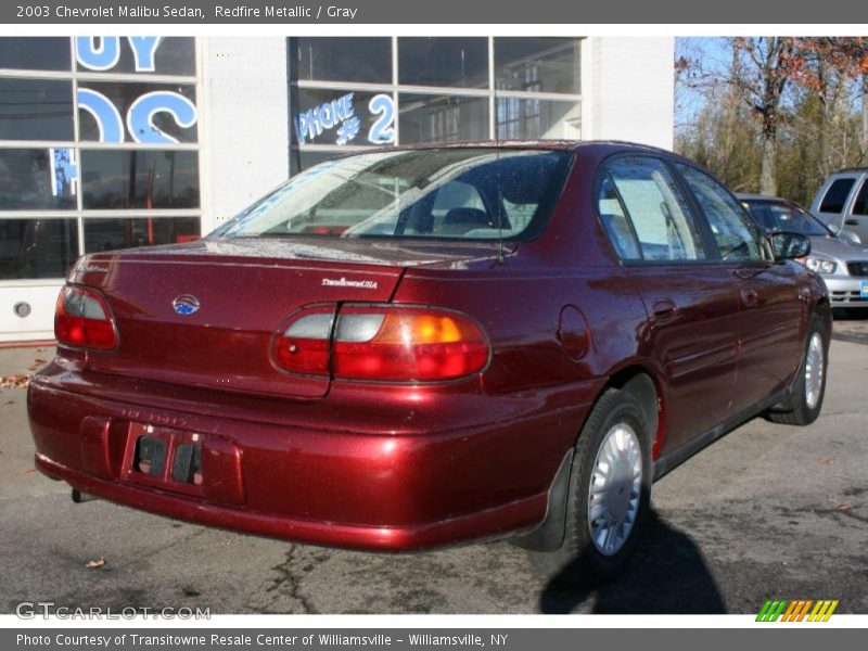 Redfire Metallic / Gray 2003 Chevrolet Malibu Sedan