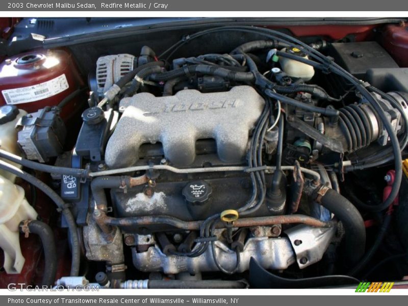 Redfire Metallic / Gray 2003 Chevrolet Malibu Sedan