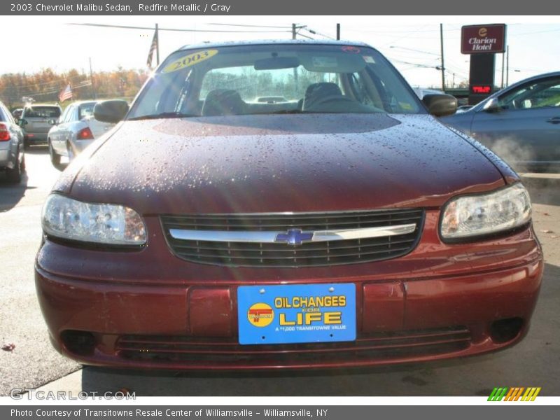 Redfire Metallic / Gray 2003 Chevrolet Malibu Sedan