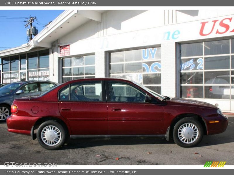 Redfire Metallic / Gray 2003 Chevrolet Malibu Sedan