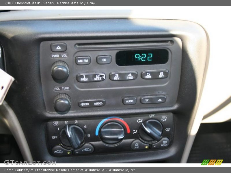 Redfire Metallic / Gray 2003 Chevrolet Malibu Sedan