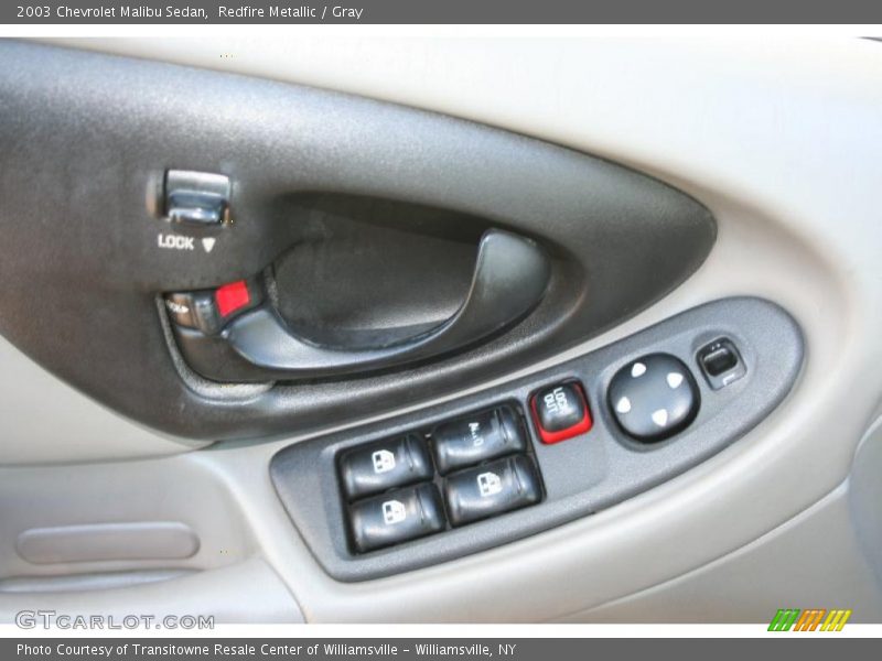 Redfire Metallic / Gray 2003 Chevrolet Malibu Sedan