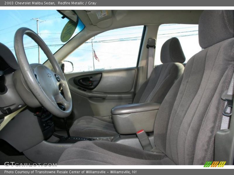 Redfire Metallic / Gray 2003 Chevrolet Malibu Sedan