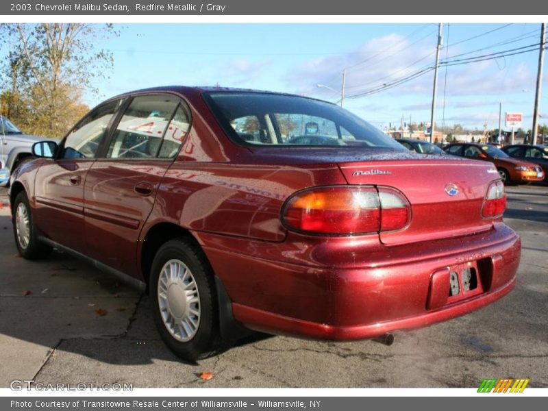 Redfire Metallic / Gray 2003 Chevrolet Malibu Sedan