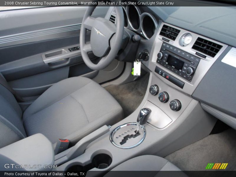 Marathon Blue Pearl / Dark Slate Gray/Light Slate Gray 2008 Chrysler Sebring Touring Convertible