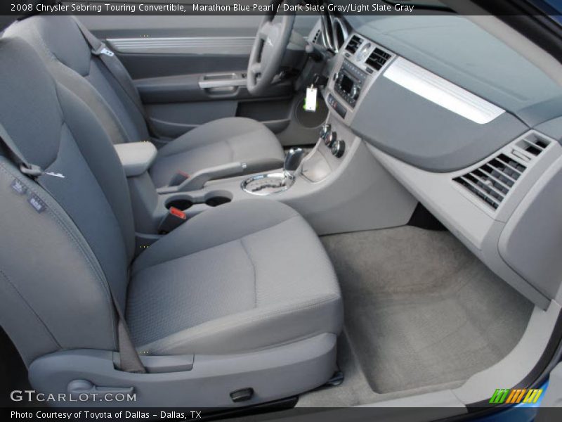 Marathon Blue Pearl / Dark Slate Gray/Light Slate Gray 2008 Chrysler Sebring Touring Convertible