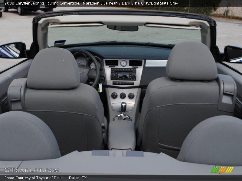 Marathon Blue Pearl / Dark Slate Gray/Light Slate Gray 2008 Chrysler Sebring Touring Convertible