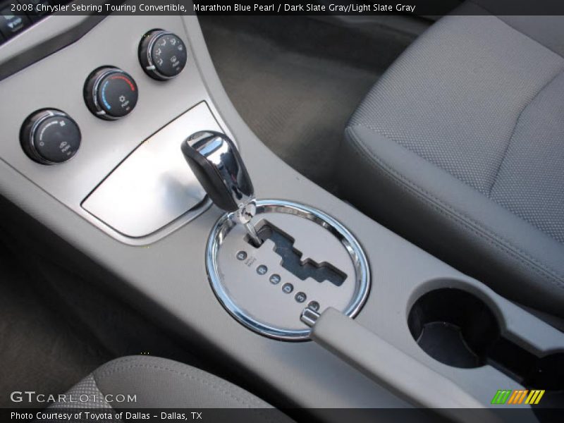Marathon Blue Pearl / Dark Slate Gray/Light Slate Gray 2008 Chrysler Sebring Touring Convertible