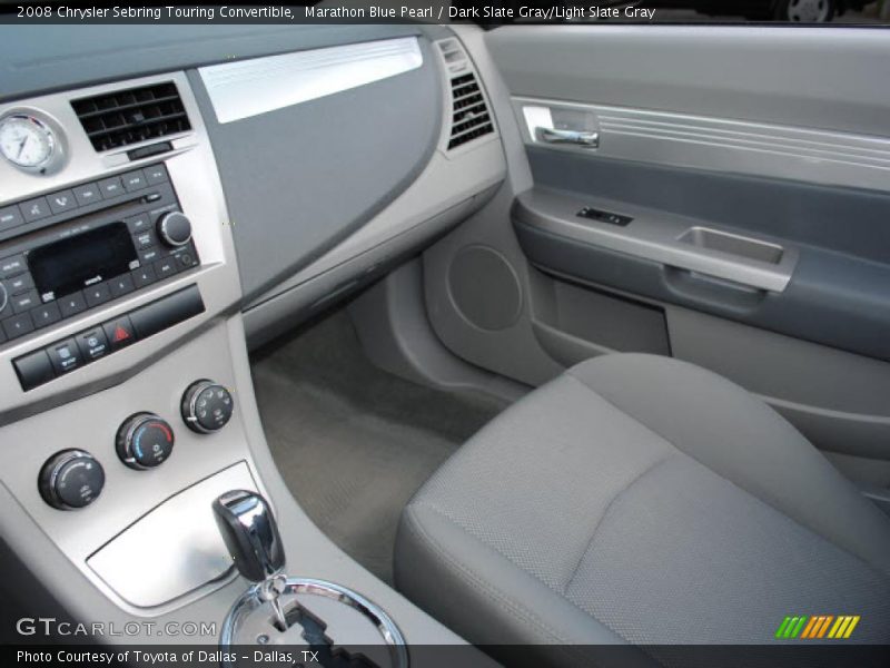 Marathon Blue Pearl / Dark Slate Gray/Light Slate Gray 2008 Chrysler Sebring Touring Convertible