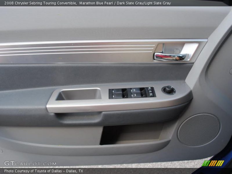 Marathon Blue Pearl / Dark Slate Gray/Light Slate Gray 2008 Chrysler Sebring Touring Convertible