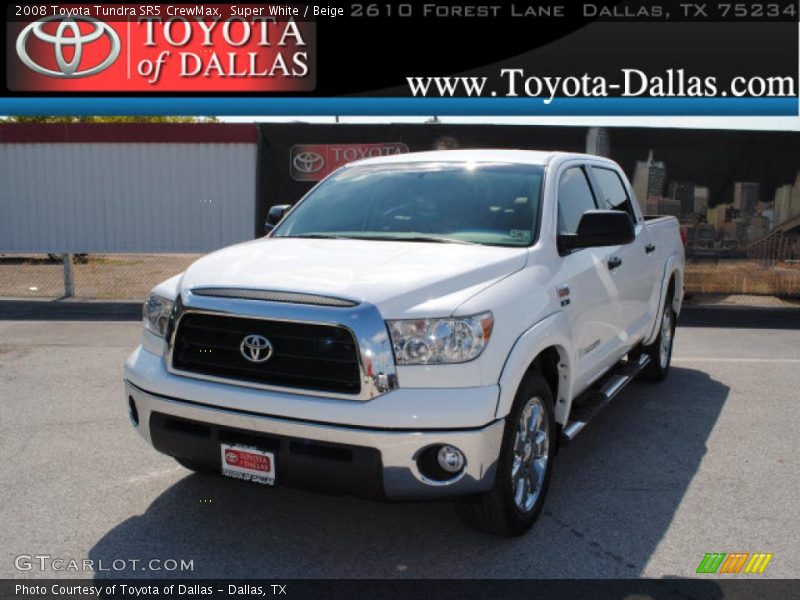 Super White / Beige 2008 Toyota Tundra SR5 CrewMax