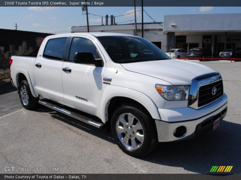 Super White / Beige 2008 Toyota Tundra SR5 CrewMax