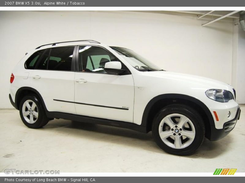 Alpine White / Tobacco 2007 BMW X5 3.0si