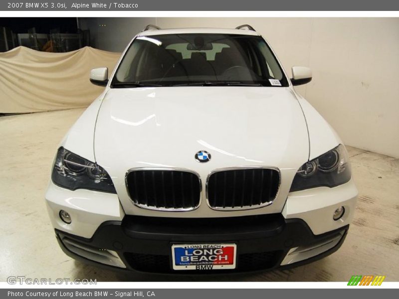 Alpine White / Tobacco 2007 BMW X5 3.0si