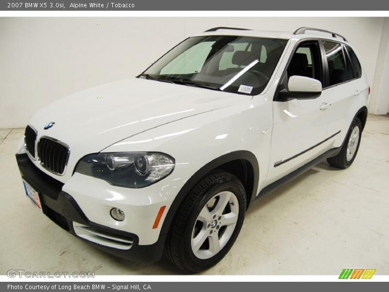 Alpine White / Tobacco 2007 BMW X5 3.0si
