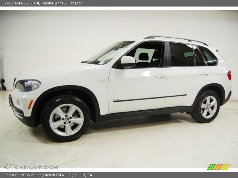 Alpine White / Tobacco 2007 BMW X5 3.0si