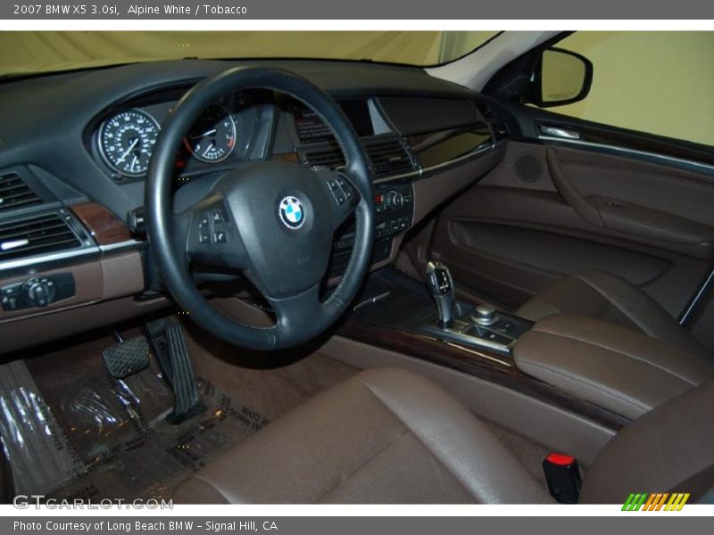 Alpine White / Tobacco 2007 BMW X5 3.0si