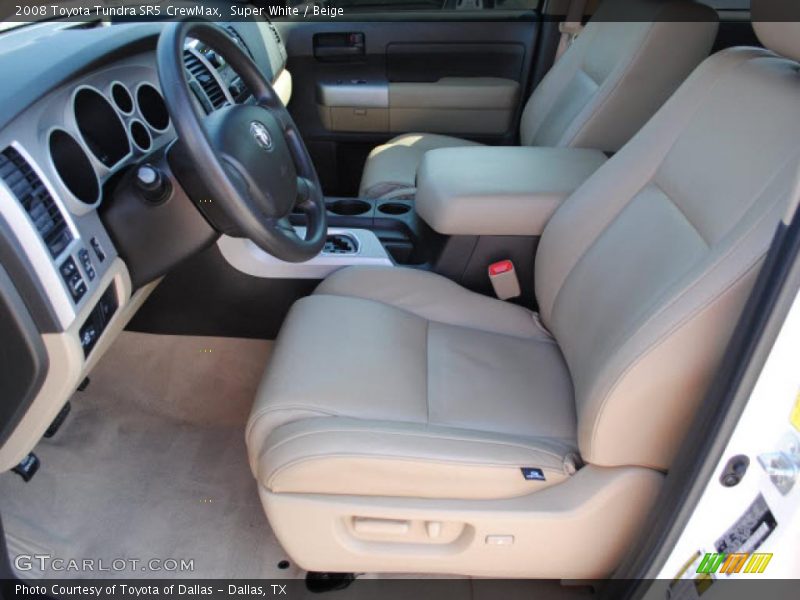 Super White / Beige 2008 Toyota Tundra SR5 CrewMax