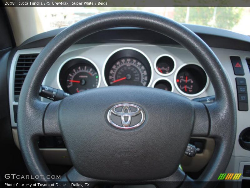 Super White / Beige 2008 Toyota Tundra SR5 CrewMax