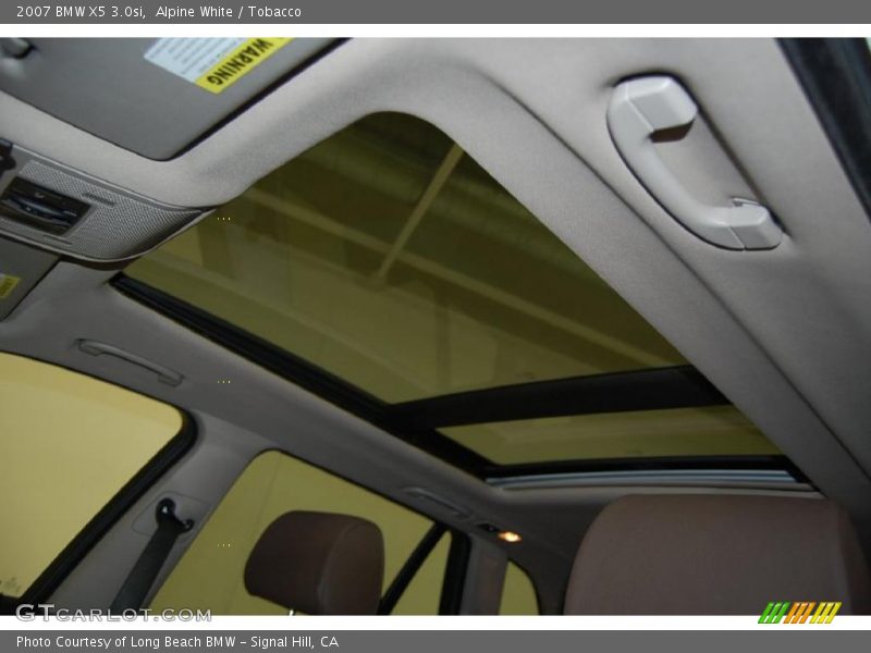 Alpine White / Tobacco 2007 BMW X5 3.0si