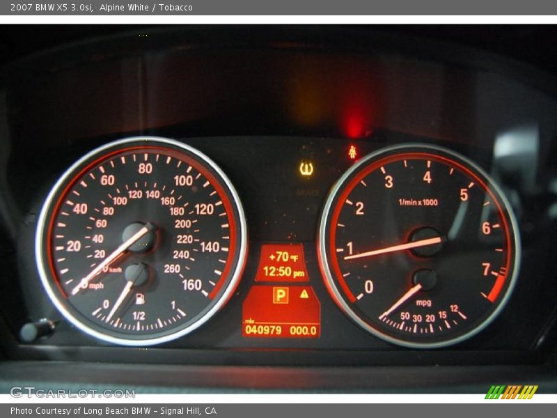 Alpine White / Tobacco 2007 BMW X5 3.0si