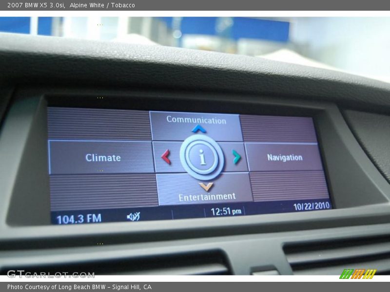 Alpine White / Tobacco 2007 BMW X5 3.0si