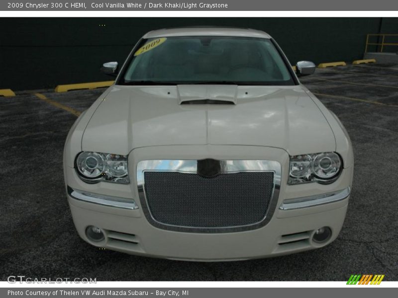 Cool Vanilla White / Dark Khaki/Light Graystone 2009 Chrysler 300 C HEMI