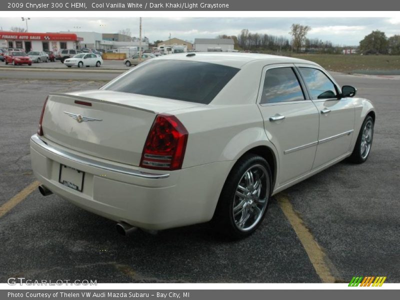 Cool Vanilla White / Dark Khaki/Light Graystone 2009 Chrysler 300 C HEMI